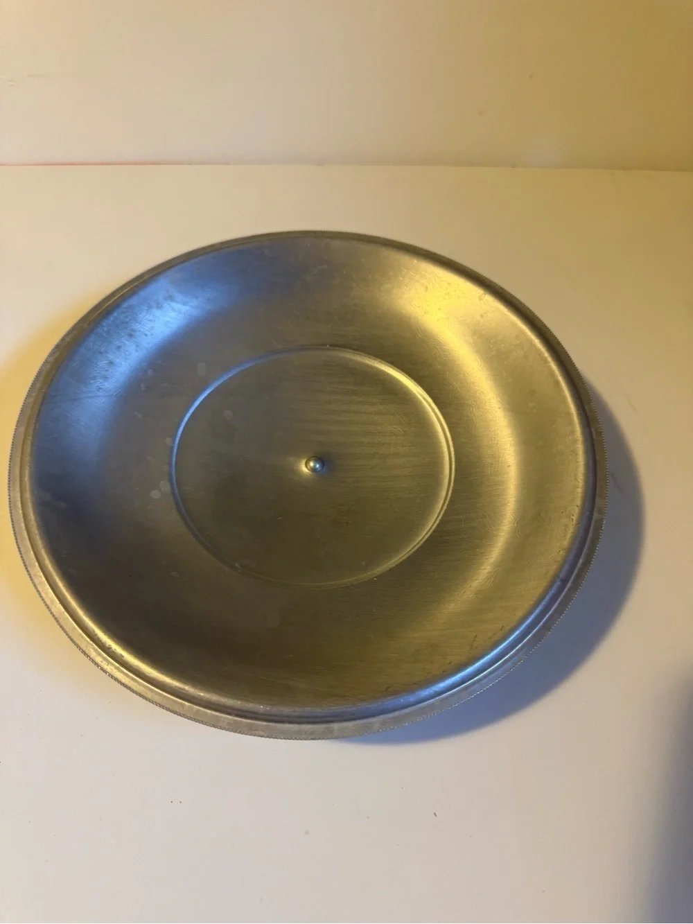 Vintage Forman Inc Brooklyn NY Pyrex 2 Qt Casserole Dish Silver Metal Holder Lid